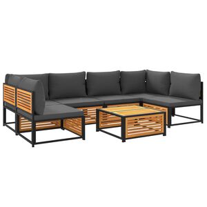 vidaXL 7d&iacute;ln&aacute; zahradn&iacute; sedac&iacute; souprava s podu&scaron;kami masivn&iacute; ak&aacute;cie