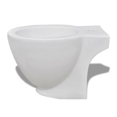 vidaXL Keramické WC a bidet bílé