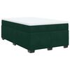 vidaXL Box spring postel s matrac&iacute; tmavě zelen&aacute; 120 x 200 cm samet