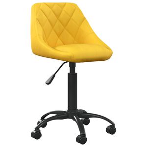 vidaXL Kancel&aacute;řsk&aacute; židle hořčicově žlut&aacute; samet