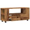 vidaXL TV skř&iacute;ňka na kolečk&aacute;ch old wood 102 x 34,5 x 43 cm kompozit