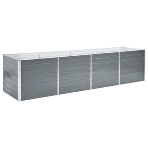vidaXL Vyv&yacute;&scaron;en&yacute; z&aacute;hon pozinkovan&aacute; ocel 320 x 80 x 77 cm &scaron;ed&yacute;
