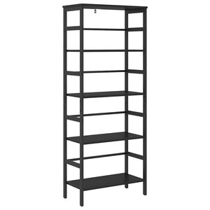 vidaXL Knihovna 4 &uacute;rovn&iacute; 60 x 29,5 x 149 cm Kompozitn&iacute; dřevo Čern&yacute; dub