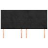 vidaXL Čelo postele čern&eacute; 160x5x118/128 cm sametov&eacute;