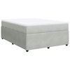 vidaXL Box spring postel s matrac&iacute; světle &scaron;ed&aacute; 160x200 cm samet