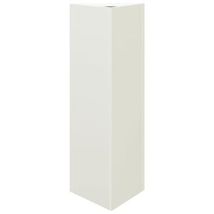 vidaXL Zahradn&iacute; truhl&iacute;k b&iacute;l&yacute; troj&uacute;heln&iacute;kov&yacute; 30 x 26 x 75 cm ocel