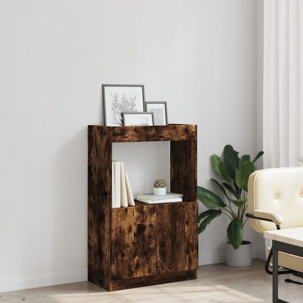 vidaXL Skř&iacute;ň highboard kouřov&yacute; dub 63 x 33 x 100 cm kompozitn&iacute; dřevo