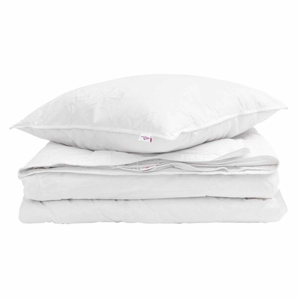 vidaXL 2-in-1 Duvet s pol&scaron;t&aacute;řem 2 pcs B&iacute;l&aacute; Peř&iacute;