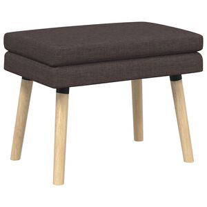 vidaXL Dvou&uacute;rovňov&aacute; lavice Tmavě hněd&aacute; 60 x 40 x 46 cm Textil