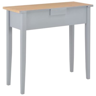 vidaXL Toaletní konzolový stolek šedý 79 x 30 x 74 cm dřevo