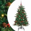 vidaXL Uměl&yacute; v&aacute;nočn&iacute; stromeček Zelen&aacute; 150 cm PVC, kov a plast