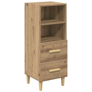 vidaXL Serv&iacute;rovac&iacute; skř&iacute;ň dub artisan 34 x 34.5 x 90 cm