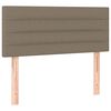 vidaXL Box spring postel s matrac&iacute; a LED taupe 120x190 cm textil