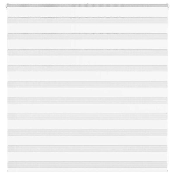 vidaXL Zebra roleta b&iacute;l&aacute; 150x100 cm &scaron;&iacute;řka l&aacute;tky 145,9 cm polyester