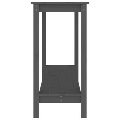 vidaXL Konzolový stolek šedý 110 x 40 x 80 cm masivní borové dřevo