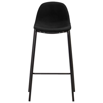 vidaXL Barové židle 6 ks černé textil