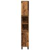 vidaXL Koupelnov&aacute; skř&iacute;ňka old wood 30 x 30 x 190 cm kompozitn&iacute; dřevo