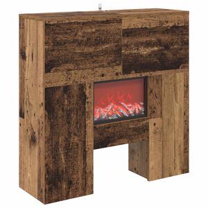 vidaXL Elektrick&yacute; krb Star&eacute; dřevo 75 x 24,5 x 75 cm Kompozitn&iacute; dřevo