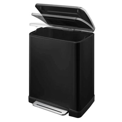 EKO Pedálový odpadkový koš E-Cube 50 l matně černý