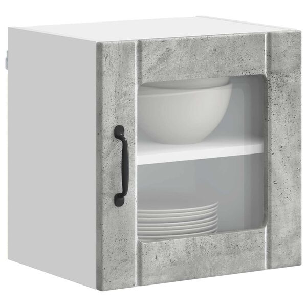 vidaXL Kuchyňsk&aacute; skř&iacute;ň Lucca 2 pcs Betonově &scaron;ed&aacute; 40 x 31 x 40 cm