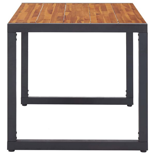 vidaXL 5d&iacute;ln&yacute; zahradn&iacute; j&iacute;deln&iacute; set čern&yacute;