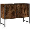 vidaXL Koupelnov&aacute; skř&iacute;ňka pod umyvadlo kouřov&yacute; dub 80x33x60cm kompozit