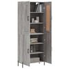 vidaXL Skř&iacute;ň highboard &scaron;ed&aacute; sonoma 69,5 x 34 x 180 cm kompozitn&iacute; dřevo