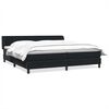 vidaXL Postel Box Spring s matracemi čern&aacute; 180x210 cm samet