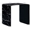 vidaXL Konferenčn&iacute; stolek čern&yacute; mramor 50 x 50 x 45 cm tvrzen&eacute; sklo