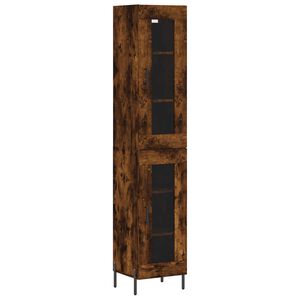 vidaXL Skříň highboard kouřový dub 34,5 x 34 x 180 cm kompozitní dřevo