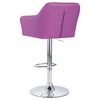 vidaXL Barov&aacute; židle s područkami fialov&aacute; uměl&aacute; kůže