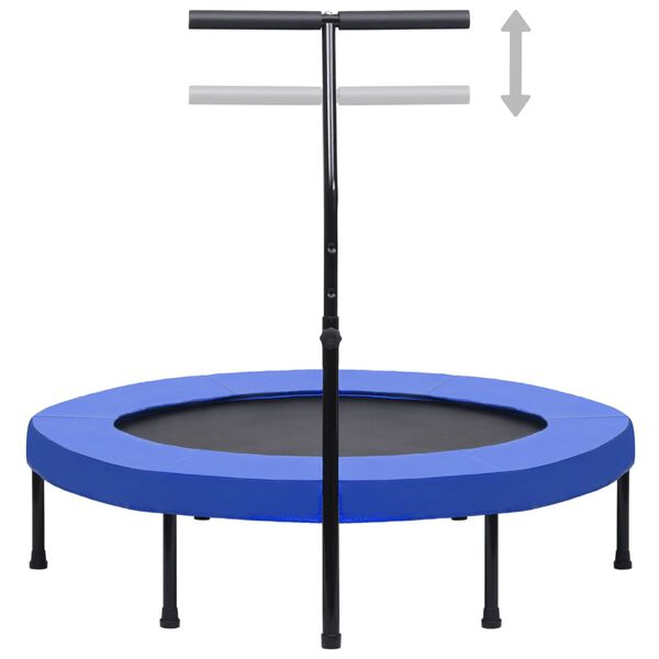 vidaXL Fitness trampolína s rukojetí a bezpečnostní podložkou 122 cm
