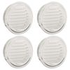 vidaXL Kryty vzduchov&yacute;ch ventil&aacute;torů 4 ks Stř&iacute;brn&aacute; 200 mm