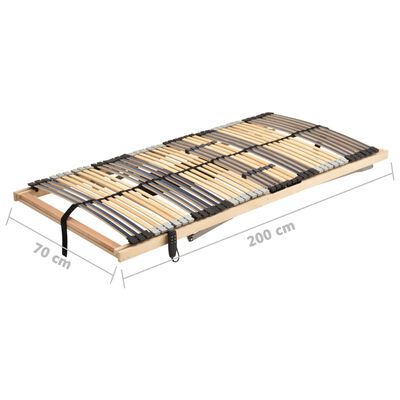 vidaXL Elektrický lamelový rošt postele se 42 lamelami 7 zón 70x200 cm