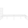 vidaXL Kovový rám postele s čelem bílý 140 x 190 cm