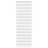 vidaXL Zebra roleta b&iacute;l&aacute; 70x200 cm &scaron;&iacute;řka l&aacute;tky 65,9 cm polyester
