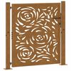 vidaXL Zahradn&iacute; br&aacute;na 100 x 100 cm odoln&aacute; ocel s motivem plamene