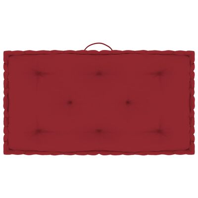 vidaXL Podušky na nábytek z palet 3 ks burgundské bavlna