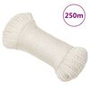 vidaXL Pracovn&iacute; lano b&iacute;l&eacute; 3 mm 250 m polypropylen