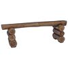vidaXL lavice Př&iacute;rodn&iacute; 110 x 30 x 34 cm Pevn&eacute; teakov&eacute; dřevo