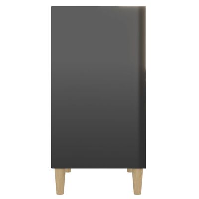 vidaXL Příborník černý s vysokým leskem 57 x 35 x 70 cm dřevotříska