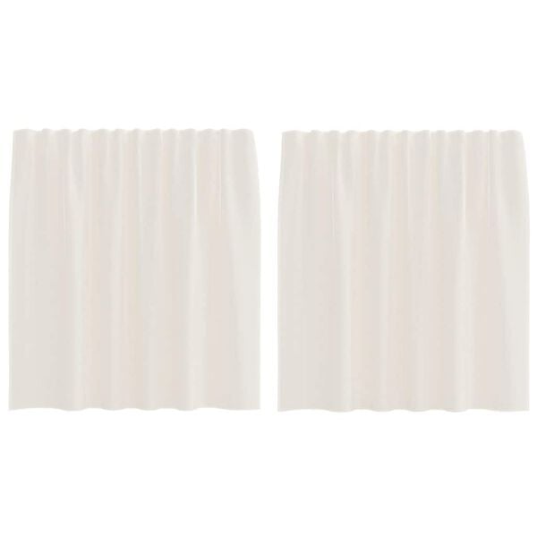 vidaXL Vo&aacute;lov&eacute; z&aacute;clony se z&aacute;ložkou Top 2 ks kr&eacute;mov&aacute;