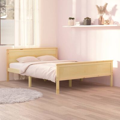 vidaXL Rám postele masivní dřevo borovice 160 x 200 cm
