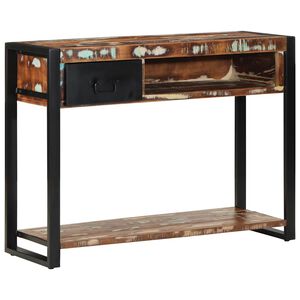 vidaXL Konzolov&yacute; stolek v&iacute;cebarevn&eacute; 100x35x75 cm recyklovan&eacute; dřevo