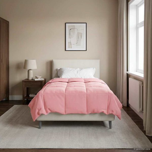 vidaXL Zimn&iacute; přikr&yacute;vka &Scaron;něrov&aacute;n Růžov&aacute; 140 x 220 cm Mikrovl&aacute;kno