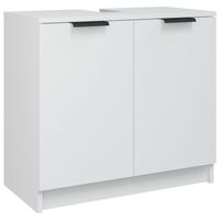 vidaXL Koupelnová skříňka bílá 64,5 x 33,5 x 59 cm kompozitní dřevo