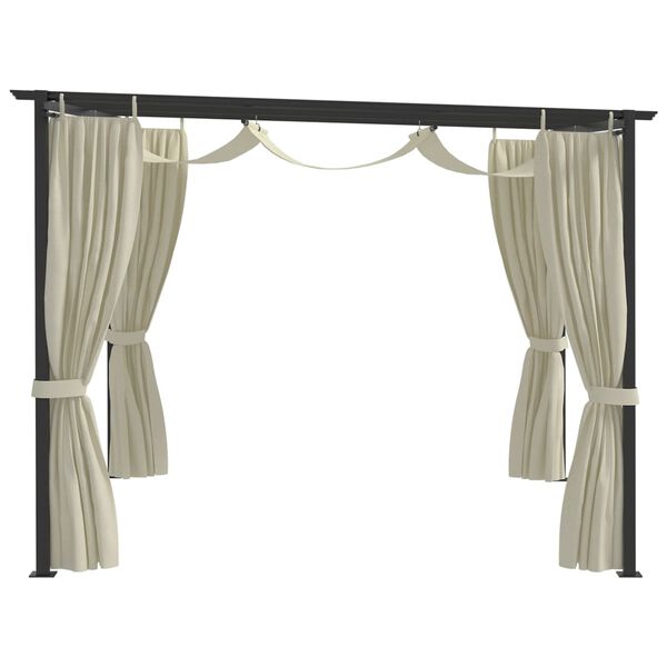 vidaXL Altán 4 x 3 m krémový