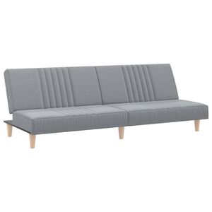 vidaXL Rozkl&aacute;dac&iacute; pohovka světle &scaron;ed&aacute; textil