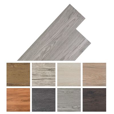 vidaXL Samolepicí PVC podlahová prkna 2,51 m² 2 mm tmavě šedá