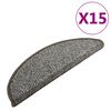 vidaXL Kobercov&eacute; n&aacute;&scaron;lapy na schody 15 ks antracitov&eacute; 65x21x4 cm